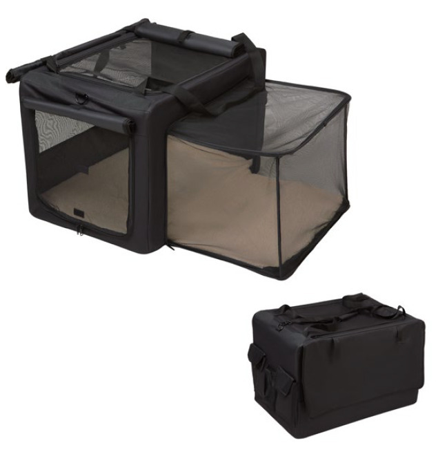 Buddy & belle foldable soft dog crate offer at Pet stock