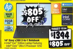 JB Hi-Fi 14" Envy x360 2-In-1 Notebook offer