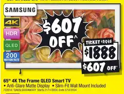 JB Hi-Fi 65" 4K The Frame QLED Smart TV offer
