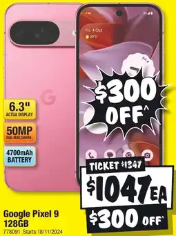 JB Hi-Fi Google Pixel 9 128GB offer