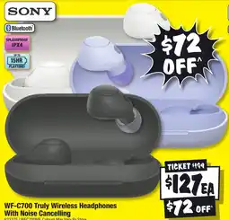 JB Hi-Fi WF-C700 Truly Wireless Headphones With Noise Cancelling offer