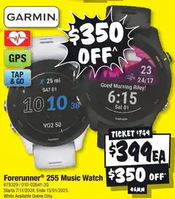JB Hi-Fi ForerunnerⓇ 255 Music Watch offer