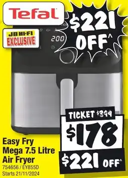 JB Hi-Fi Easy fry mega air fryer offer