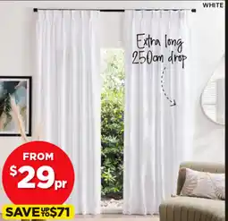 Spotlight FLAXEN Sheer Pinch Pleat Curtains offer