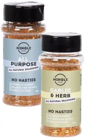 healthylife Mingle Seasoning Blend All Purpose or Garlic & Herb 50g offer