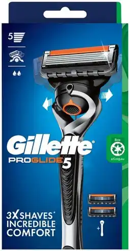 IGA Gillette ProGlide5 Razor Handle + 2 Cartridges offer