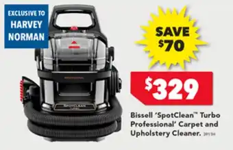 Harvey Norman Bissell 'SpotClean Turbo Professional' Carpet and Upholstery Cleaner offer