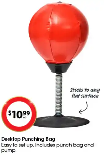 Coles Desktop Punching Bag offer