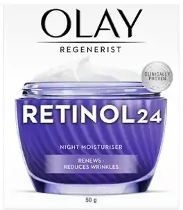 Coles Olay Regenerist Retinol24 Night Moisturiser 50g offer