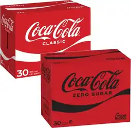 Coles Coca-Cola Soft Drink 30x375mL offer