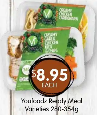 Spudshed Youfoodz ready meal varieties offer