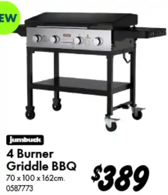 Bunnings 4 Burner Griddle BBQ offer