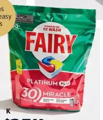 ALDI Fairy Platinum Plus Dishwashing Tablets 56pk offer