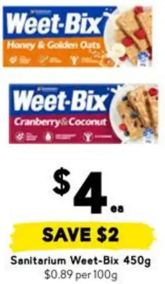 Drakes Sanitarium Weet-Bix offer