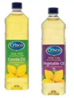 Crisco Canola or Vegetable Oil