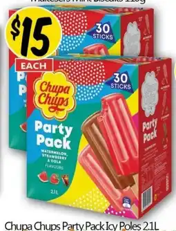 NQR Chupa Chups Party Pack Icy Poles offer