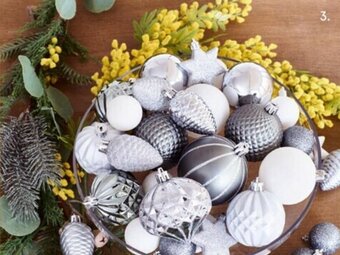 Myer Australian House & Garden 50pk Eucalyptus Shatterproof Ornaments In Silver or White offer