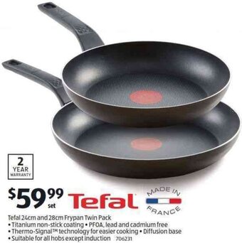 Tefal 24Cm And 28Cm Frypan Twin Pack