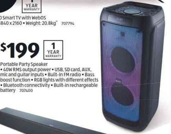 ALDI Portable Party Speaker offer