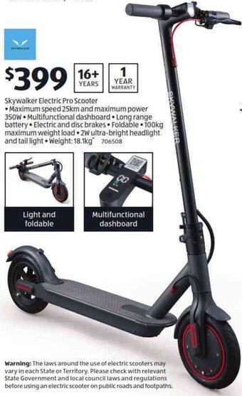 ALDI Skywalker Electric Pro Scooter offer