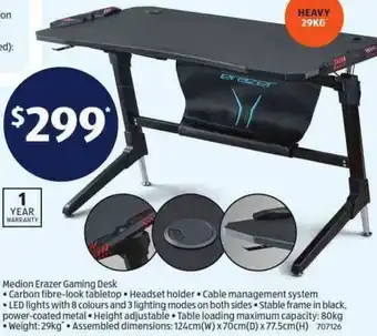 ALDI Medion Erazer Gaming Desk offer