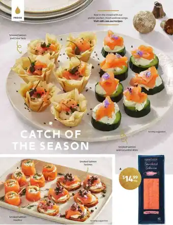 ALDI Smoke Salmon And Cucumbers Bites 500g offer