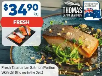 Foodland Fresh Tasmanian Salmon Portion Skin On offer