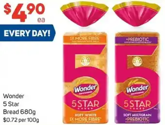 Foodland Wonder 5 Star Bread offer