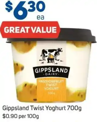 Foodland Gippsland Twist Yoghurt offer