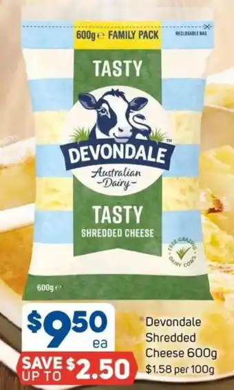 Foodland Devondale Shredded Cheese offer