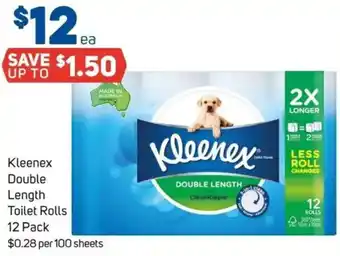 Foodland Kleenex Double Length Toilet Rolls offer