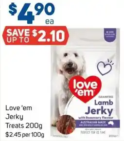 Foodland Love 'em Jerky Treats offer