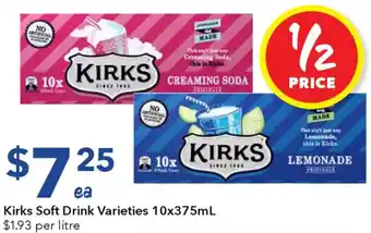 Ritchies Kirks Soft Drink Varieties offer