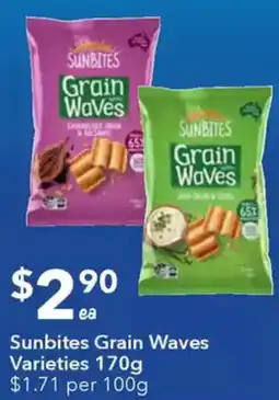 Sunbites Grain Waves Varieties
