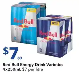 Ritchies Red Bull Energy Drink Varieties offer