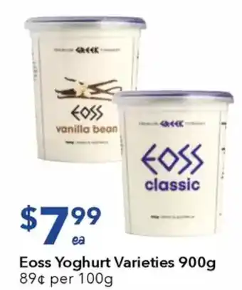 Ritchies Eoss Yoghurt Varieties offer