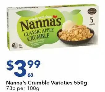 Ritchies Nanna's Crumble Varieties offer