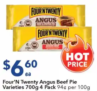 Ritchies Four'N Twenty Angus Beef Pie Varieties offer