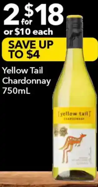 Ritchies Yellow Tail Chardonnay offer