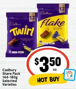 Ritchies Cadbury Share Pack offer