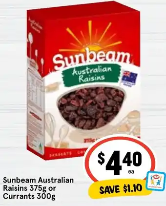 Ritchies Sunbeam Australian Raisins offer