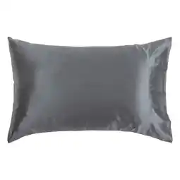 Pillow Talk Mulberry Silk Charcoal Pillowcase by M.U.S.E offer