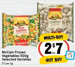Ritchies McCain Frozen Vegetables offer
