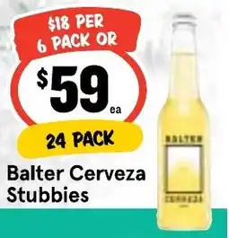 Balter Cerveza Stubbies