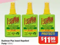 Direct Chemist Outlet Bushman Plus Insect Repellent Pump offer