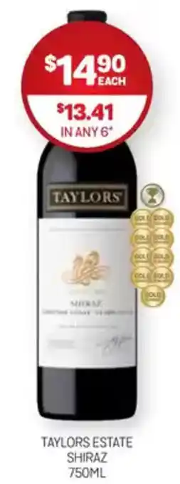 Harry Brown Taylors estate shiraz offer