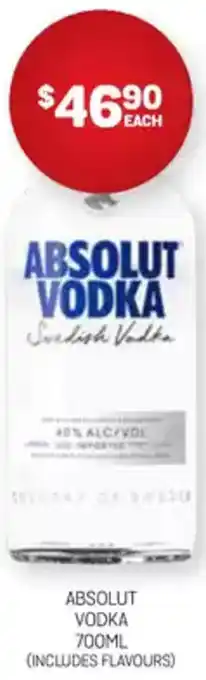 Harry Brown Absolut vodka offer