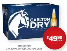 Harry Brown Carlton dry bottles or cans offer