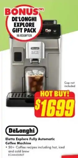 The Good Guys Eletta Explore Fully Automatic Coffee Machine offer