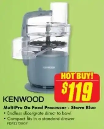 The Good Guys MultiPro Go Food Processor - Storm Blue offer